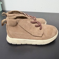 UGG Canoe Chukka shoes sneaker kids toddler Size 10 Suede Chestnut Brown Boys' Boots price