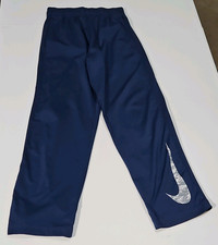 Nike Dri-FIT Boy's Blue Solid Track Pants L Regular Drawstring Athleisure Boys' Tracksuit price