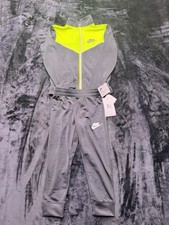 Nike Boys Tracksuit 2 Pc Set Size 4 Black/Volt Boys' Tracksuit price
