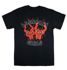 NEW Lambrini Girls Band Short Sleeve T Shirt Black All Size S to 5Xl Girls' T-shirt price