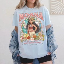 Moana Floral T-shirt, Princess Tee, Girl Shirt, Epcot Flower shirt Girls' T-shirt price