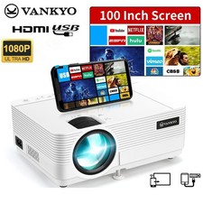 VANKYO Mini LCD Projector 1080P Support Movie Video Home Theater+100in Screen Projector price