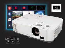 4000 ANSI 3LCD Projector Cinema Movie Supports 4K Input HDMI USB w/Remote Projector price