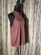 Prana High-Neck Sleeveless Tank Top - Mauve Plum Women's Tank Top price