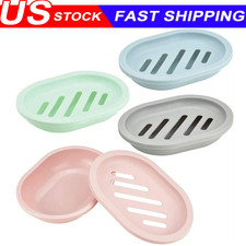 Bathroom Water Draining Soap Dish Case Holder Drainer Soap Saver Storage Box New Soap Dish price