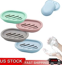 Soap Dishes Holder Self Drain Container Case Bath Shower Basket Storage Box Soap Dish price