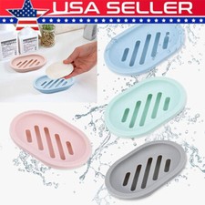 Bathroom Water Draining Soap Dish Case Holder Drainer Soap Saver Storage Box New Soap Dish price