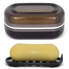 1x With Lid Travel Reusable Soap Box Dish Holder Bathroom Container Soap Case Soap Dish price