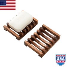 Wooden Soap Dish for Shower Set of 2 Shower Soap Holder Natural Soaps Tray Soap Dish price