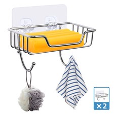 Soap Dish Stainless Steel Wall Mounted Holder Bar Bathroom Shower Basket Soap Dish price