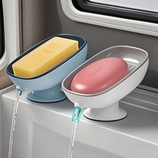 Luxury Adjustable Oval Wall-Mount Non-Slip Detachable Soap Dish Bathroom Tray Soap Dish price