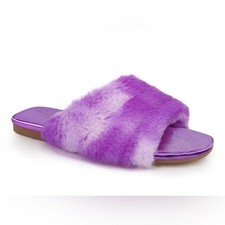 $60 NIB Yosi Samra Kids Fur Slippers Sandals Shoes Miss Nora 12C Girls' Slippers & Sandals price