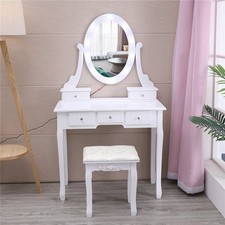 5 Drawers Vanity Table Set with 10 Lights Makeup Mirror Dressing Dresser Desk Dresser / Vanity Table price