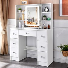 LED Vanity Set' & Led Strips Lights Makeup Desk Mirror Dressing Table Dresser Dresser / Vanity Table price