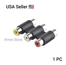 3 RCA Female to Female F/F Video Connector Converter Adapter for TV DVD HDTV AV Video Systems Converter & Adapter price