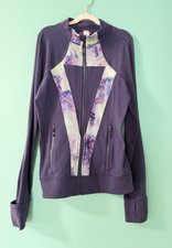 Ivivva by Lululemon Girl's "Perfect Your Practice" Full-Zip Track Jacket Sz 14 Girls' Tracksuit price