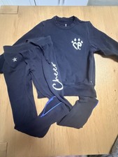 Rebel Athletic Cheer Athletics CA Set Black Crewneck Pants Youth Medium YM Girls' Tracksuit price