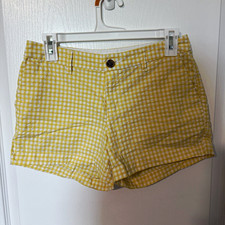 Old Navy Women’s shorts Size 0 Yellow White Gingham Women's Shorts price