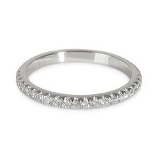$3,400 TIFFANY & CO. SOLESTE DIAMOND HALF FULL HALF ETERNITY WEDDING BAND RING 6 Diamond Eternity Ring price