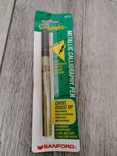 Sanford 46115 Metallic Calligraphy Pen Chisel Edged Tip gold ink Chisel Tip (Calligraphy) Pen price