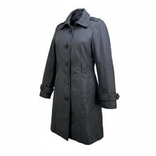 Calvin Klein Women's Trench Coat Double Breasted Belted Charcoal Grey Women's Trench Coat price