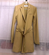 4th & Reckless Women’s Beige Belted Buckle Trench Coat Mid-Length US 4 Tall Women's Trench Coat price