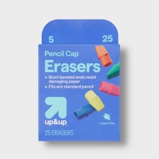 Cap Erasers 25ct Eraser price
