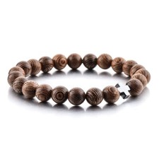 Christian Prayer Beads Bracelet – Wooden Beads & Cross (Medium size) Prayer Beads price