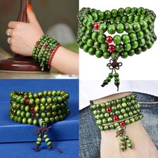 108 Buddhist Sandalwood Bracelet Meditation Beads Bracelet Prayer Malas Necklace Prayer Beads price