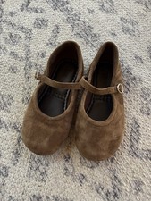 Zara Toddler Brown Ballet Flats Girls' Ballet Flats price