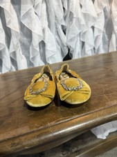 Sam Edelman Kids' Farah Mini Ballet Flats in a saffron velvet color. Size 2 Girls' Ballet Flats price