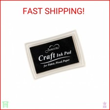 Black Ink Pad Finger Washable Kids Stamp Ink Pad for Rubber Stamps Paper Scrapbo Stamp & Ink Pad price