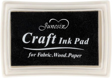 Black Ink Pad Finger Washable Kids Stamp Ink Pad for Rubber Stamps Paper Scrapbo Stamp & Ink Pad price