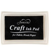 Black Ink Pad Finger Washable Kids Stamp Ink Pad for Rubber Stamps Paper Scra... Stamp & Ink Pad price