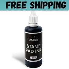 iMARK Premium Refill Ink for Self-Inking Stamps Daters Stamp Pads 2 oz Black Stamp & Ink Pad price