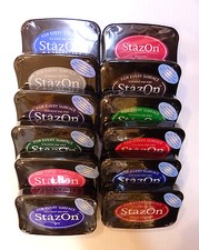 Staz-On Permanent Ink Stamp Pad, Acid Free, Archival, by Tsukineko, your choice Stamp & Ink Pad price