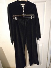 Jones New York Sport Black Corduroy Track Suit Women's Tracksuit price