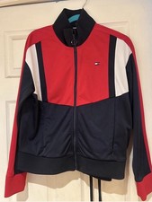 Tommy Hilfiger Red White and Blue Color-blocked Tracksuit Set Size Medium Women's Tracksuit price