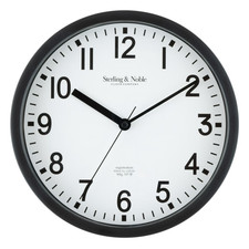 Mainstays Basic Indoor 8.78" Black Analog Round Modern Wall Clock Wall Clock price