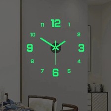 3D Luminous Wall Clock Frameless Acrylic DIY Digital Clock Wall Stickers Mute Cl Wall Clock price
