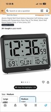 Atomic Clock with Indoor Temperature, Self-Setting Wall Clock Wall Clock price