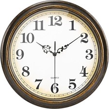 Wall Clock Battery Operated Silent Non-Ticking Vintage Wall Clock for LivingRoom Wall Clock price