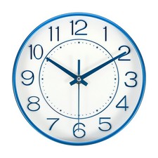 8" Wall Clock Battery Operated Silent Non-Ticking Round Modern Wall Clock Blue Wall Clock price