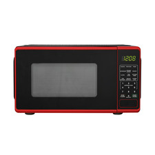 Mainstays 0.7 Cu ft Countertop Microwave Oven, 700 Watts, Red Microwave Ovens price