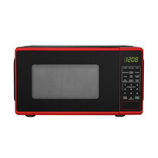 Mainstays 0.7 Cu ft Countertop Microwave Oven, 700 Watts, Red Microwave Ovens price