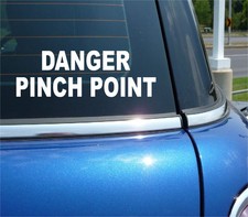 DANGER PINCH POINT STICKER DECAL WINDOW INDUSTRIAL TOOL EQUIPMENT INJURY Industrial Kitchen Equipment price