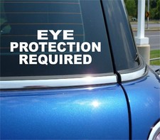 EYE PROTECTION REQUIRED STICKER DECAL INDUSTRIAL TOOL EQUIPMENT INJURY SHOP Industrial Kitchen Equipment price