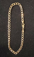 10k Yellow Gold Cuban/Curb Link Bracelet 8in W/Lobster Clasp. Gold Bracelet price