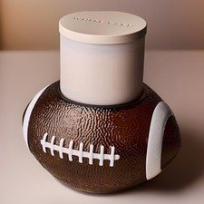 Bath & Body Works Football 3-Wick Candle Holder Pedestal Online Exclusive NEW Candle Holder price