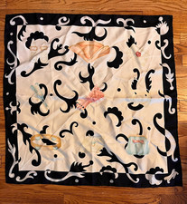BVLGARI PIZZIGONI SILK  SCARF “L’AMOR RIAMATO”. Made in Italy. Headscarf price